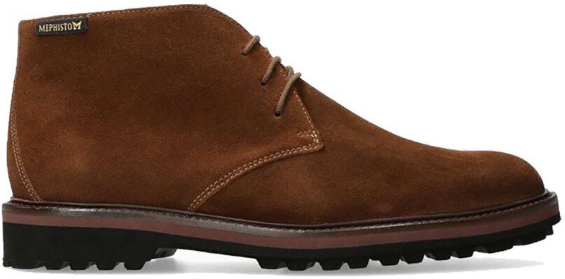 Mephisto - Berto - Veterschoen - Brown - Suède - Rubber Zool