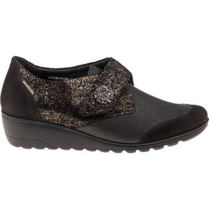 Mephisto - Branda - Klittenbandschoen - Zwart - Leer en Stretchmateriaal