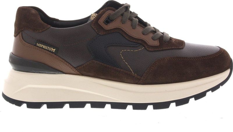 Heren Veterschoenen Mephisto Cruz Chestnut Donkerbruin