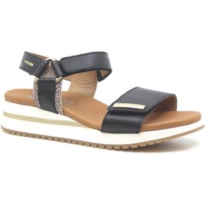 Mephisto - Jeanie - Damessandalen - Zwart - Sleehak 2,5 cm