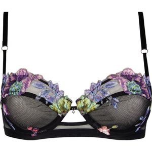 Lise Charmel - Flora Aura - Balconette BH - Zwart - Borduurwerk