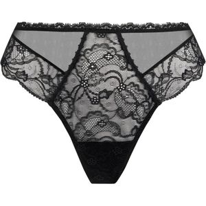 Lise Charmel - Feerie Couture - Italiaanse slip - zwart - Calais kant - ACH0774 - L