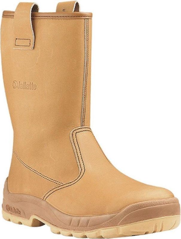 Jallatte - Jalaska SAS Werklaars - Bruin - AP23 Leder - Veiligheidslaars met Aantreklussen