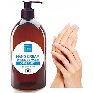 Biologische crème, rijk aan vitaminen, sporenoliën, plantaardig, 250 ml, pomp, gemaakt in Frankrijk, BDIH gecertificeerd