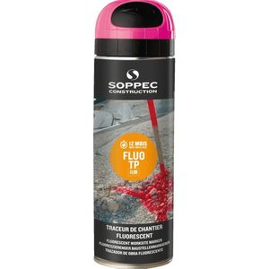 Soppec Fluo TP fluorescerende markeerverf, roze, 500 ml