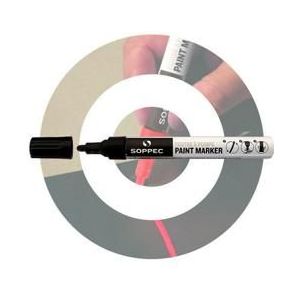 Soppec Permanent marker verf zwart
