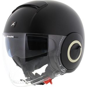 SHARK NANO BLANK Motorhelm jethelm Mat Zwart - Maat XS