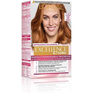 Excellence Creme haarkleur 7,43 Koper-goudblondine