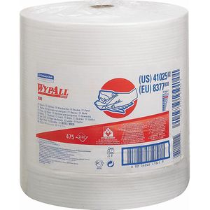 Kimberly-Clark WypAll® X80-poetsdoeken op grote rol 8377, 475 doeken in 340 x 315 mm, 1-laags