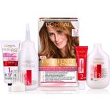 L'Oréal Paris - Excellence - Haarkleuring - Donker Goudblond - 1a Crèmekleuring 1b Ontwikkelcrème 2 Shampoo 3 Haarmasker