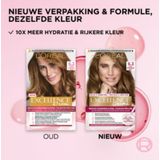 L'Oréal Paris - Excellence - Haarkleuring - Donker Goudblond - 1a Crèmekleuring 1b Ontwikkelcrème 2 Shampoo 3 Haarmasker