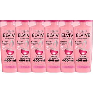 Elvive Nutri Gloss Shampoo XXL - Voordeelverpakking 6 x 400 ml