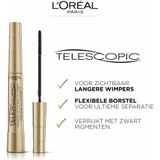 L’Oréal Paris Telescopic Black - Lengte Mascara voor Zichtbaar Langere Wimpers - Zwart - 8 ml – 3 stuks