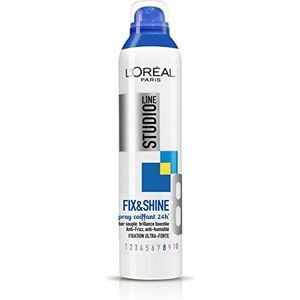 L'Oréal Paris Studio Line Fix&Shine Haarspray, 24 uur, ultra-sterke bevestiging, 300 ml