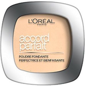 L'Oréal Paris Fondantpoeder perfect, normale tot gemengde huid, kleur: Vanilla Rosé (2.R), 9 g