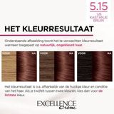 L’Oréal Paris Excellence Crème 5.15 - Licht Kastanjebruin - Permanente Haarkleuring