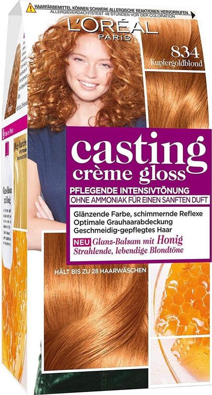 L'Oréal - A2797704 – crème gloss – 834 koper goudblond