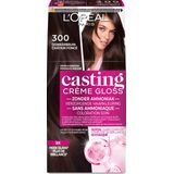 L’Oréal Paris Casting Crème Gloss Donkerbruin 300 - Semi-permanente Haarkleuring Zonder Ammoniak