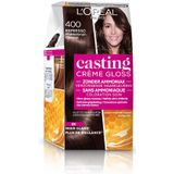 L’Oréal Paris Casting Crème Gloss Middenbruin 400 - Semi-permanente Haarkleuring Zonder Ammoniak