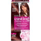 L'Oréal Paris Casting Crème Gloss Licht Mahoniebruin 550 - Semi-permanente Haarkleuring Zonder Ammoniak