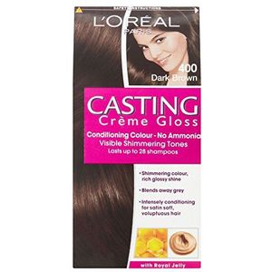 L'Oréal Paris - Casting Crème Gloss - Haarverf - 400 Dark Brown - Semi-Permanente Kleur