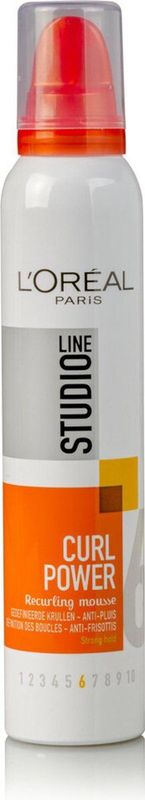 L'Oréal Paris Studio Line Essentials Curl Power - Recurling Mousse - 6 x 200 ml - Voordeelverpakking