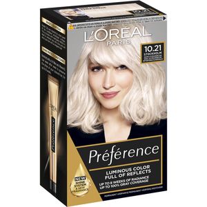 Loreal Paris Préférence Permanent Hair Color 10.21 Stockholm