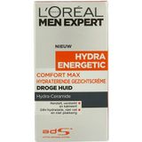 L’Oréal Paris Men Expert Hydra Energetic Comfort Max Dagcrème - Hydraterend voor Droge Huid - 50 ML