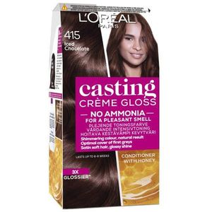 L'Oréal - Casting Créme Gloss - Haarkleuring - 415 Frosty Chestnut
