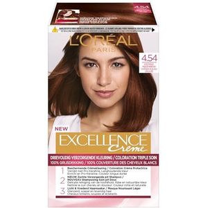 L’Oréal Paris - Excellence Crème 4.54 - Haarkleuring - Kastanje Middenbruin