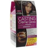 L'Oréal Paris Casting Crème Gloss Licht Goud Mahoniebruin 535 - Semi-permanente Haarkleuring Zonder Ammoniak