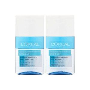 L'Oréal Paris Absolute Make-Up Remover Eye and Lip 125ml 2 Pack Exclusive