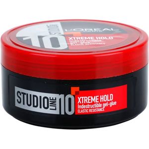 1 Doos van 6 potten Loreal Paris Studio Line Xtreme Hold Indestructible Gel-Glue Factor 10 Elastic Resistance 150ml