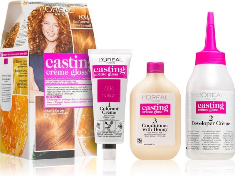 L’Oréal Paris - Casting Creme Gloss - Haarkleuring - Tint 834 Golden Caramel