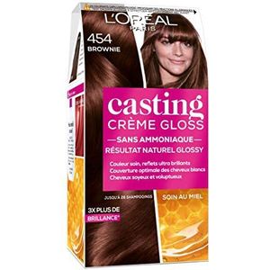 L'Oréal Paris Casting Crème Gloss toon op toon haarkleur – zonder ammoniak – bruin (454)