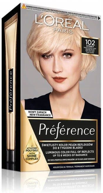 L'Oréal Paris - Préférence 102 SYDNEY - Haarkleurmiddel - Zeer Licht Parelblond