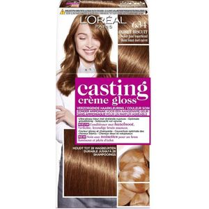 L'Oréal Paris Casting Crème Gloss Donker Goud Koperblond 634 - Semi-permanente Haarkleuring Zonder Ammoniak