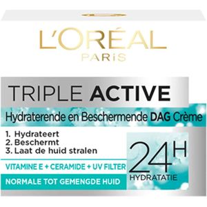 Lâ€™OrÃ©al Paris Triple Active DagcrÃ¨me Normale tot Gemengde Huid - 50 ml
