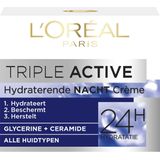 L’Oréal Paris Triple Active Nachtcrème - 50 ml - Hydraterend