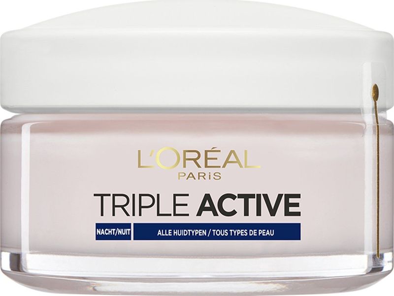 L’Oréal Paris Triple Active Nachtcrème - 50 ml - Hydraterend