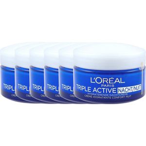 LOral Paris - Triple Active Fresh - Nachtcrème - Voor Alle Huidtypen