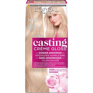 L'Oréal Paris Casting Crème Gloss Extra Licht Asblond 1010 - Semi-permanente Haarkleuring Zonder Ammoniak