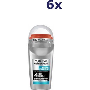 L’Oréal Paris Men Expert Fresh Extreme Deodorant Roller - 6 x 50ml