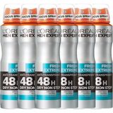 L’Oréal Paris Men Expert Fresh Extreme 48H Deodorant Spray - 6 x 150 ml - Voordeelverpakking