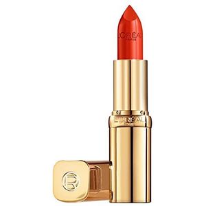 L’Oréal Paris Color Riche Satin Lipstick - Verzorgende, Lippenstift Verrijkt met Arganolie - 377 Perfect Red- Rood - 4,54 gr
