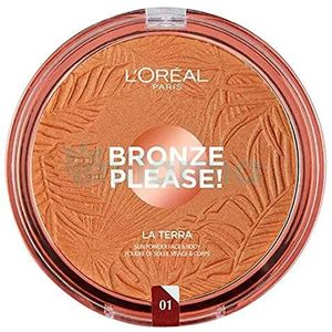 L’Oréal Paris Wake Up & Glow La Terra Bronze Please! bronzer en contourpoeder Tint 01 Portofino Leger 18 gr