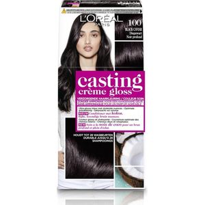 L’Oréal Paris Casting Crème Gloss Haarverf - 100 Black Caviar - 3 stuks Voordeelverpakking