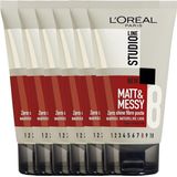 L'Oréal Paris Studio Line Matt & Messy - Fibre Paste Super Strong - 6 x 150 ml - Voordeelverpakking
