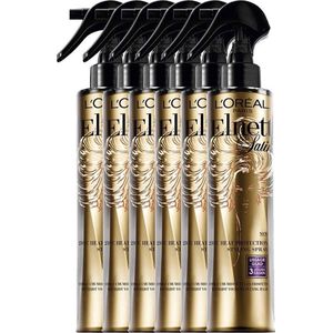 L’Oréal Paris Elnett Satin - Heat Protection Spray - 6 x 170 ml