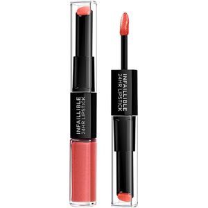 L’Oréal Paris Make-up lippen Lippenstift Infaillble 2-Step Lipstick No. 404 Corail Constant